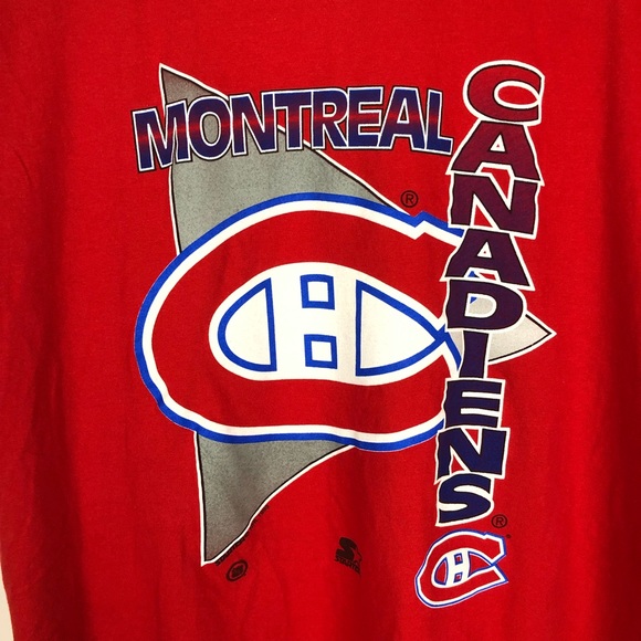 Vintage Starter Montreal Canadiens T Shirt Tee - Picture 2 of 8